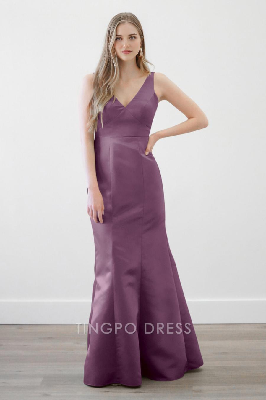 TingPo Wholesale Elegant V-neck tight fitting and backless tight corset dress formal women's dresses